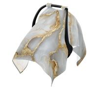 Baby Stroller Sun Shade Fit Stroller Blackout Cover,Travel Accessories Marble White White