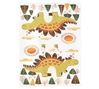 Baby Stroller Sun Shade UV Protection Stroller Blackout Cover,Travel Accessories Doodle-Style Cartoon Dinosaur Heart-Shaped