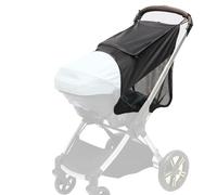 Baby Stroller Sun Shade with Mosquito Net Compatible with Doona Stroller Carseat Pram Sun Shade Extender Cover Buggy Sunshade Canopy UPF50+ Stroller Shield Cover with Mesh Window For Bassinet Stroller