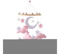 Baby Stroller Toy, Cloud Crib Mobile Toys, 17.72x9.06 Inches Soothing and Visual Stimulation, Nursery Hanging Game Toy for Boys, Girls, Toddler, Sons, Daughters, Bedside, Car Seat