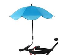 Baby Stroller Umbrella, 360° UV Protection Pram Umbrella, Waterproof Universal Baby Stroller Parasol, Bu-ggy Parasol with Clip on Fixing Device UPF 50+, for Pushchair Strollers