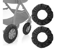 Baby Stroller Wheel Cover - Noise Reducing & Anti-Scratch Cart Wheel Tire Protectors Accessories, 2 Pcs (L) (Large)