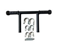 Baby Strollers Handle Extension Adapter for Pushchairs Lightweight Handle Extender Double Tube for Tall Parents Black Clip On Strollers Handle