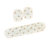 Baby Strollers Handle & Shoulder Pads Set Cotton Handlebar Covers & Shoulder Pad Set for 0 to 3 Year for Travel & Shopping Strollers Handlebar Cover