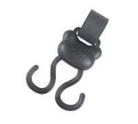 Baby Strollers Hook Lovely Bear Figure Cart Hook for Bag Drooling Towel Pram Hanger Mother Essential Product Black