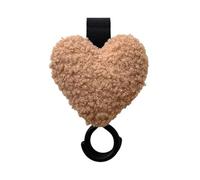 Baby Strollers Hook with Plush Heart Shape Design Pushchair Hanging Organiser for Shopping Bags Travel Essential Fashionable Strollers Hook for Diaper Bags