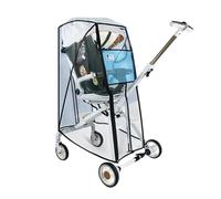 Baby Strollers Rain Guard Clear Pram Cart Shade Easy Folding Protector Case for Travel & Shopping Infant Carriage Wind Protector