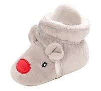 Baby Stuff Christmas Baby Boots Warm Shoes Soft Comfortable Infant Toddler Warming Home Shoes(A,12)
