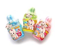 Baby Sucker Pop - Fruit Flavored Lollipops with Dipping Powder - Apple, Strawberry & Raspberry - Fun Sweet Sour Candy Treat for Kids - JnyB (06 Pops)