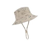 Baby Sun Hat UPF 50+ Sun Protective Toddler Bucket Hat Summer Kids Beach Hats Wide Brim Outdoor Play Hat for Boys Girls, 02 Khaki Dinosaur, 12-24 Months