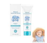 Baby Sunscreen, Spf 50 Natural Baby Sunscreen, Fragrance-Free, Uva And Uvb Very High Protection Suitable, Water-Resistant, Vegan, Sensitive Skin for Dry, Sensitive Prone Skin (1)