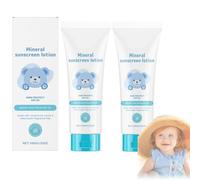 Baby Sunscreen, Spf 50 Natural Baby Sunscreen, Fragrance-Free, Uva And Uvb Very High Protection Suitable, Water-Resistant, Vegan, Sensitive Skin for Dry, Sensitive Prone Skin (2)