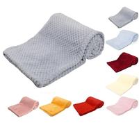 Baby SUPER SOFT Luxury WAFFLE Blanket (75 x 100cm) (Grey)
