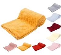 Baby SUPER SOFT Luxury WAFFLE Blanket (75 x 100cm) (Mustard)