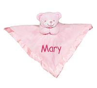 Baby Super Soft Personalised Comforter Blanket with 3D Teddy Bear (Pink)