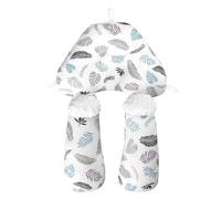 Baby Support Pillow Car Seat Belt Head Neck Support Cushion Soft H-Shaped Headrest Sleeping Pillow Adjustable Car Seat Strap Cover Pad Head Neck Relief Ergonomic Design