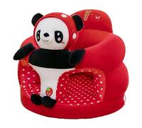 Baby Support Seat Sofa Cover with Non-Slip Base, Cartoon Animals Plush Sofa Chair, for 3-24 Months Babys, Removable and Washable Panda