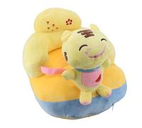 Baby Support Seat Sofa Soft Plush Comfortable Cute Animal Shape Adjustable Angle Anti Slip Lightweight Portable Safe for Infants Learning to Sit Indoor Outdoor Use (Tiger)