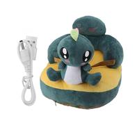 Baby Support Sofa Adjustable Angle Stable Electric Infant Sit Up Chair Floor Seat Plush Lounger for Household (Green)