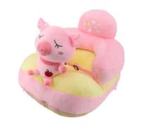Baby Support Sofa Chair Non Slip Anti Tipping Adjustable Angle Plush Infant Learning Seat Sofa Soft Comfortable Safe for Newborn Toddler Play Relax Home Outdoor (Roseate Pig)