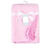 Baby Swaddle Blanket Soft Fleece Blanket Infant Thermal Sleeping Blanket Winter Solid Bedding Set for Baby Toddlers