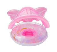 Baby Swim Float with Canopy | Sun Protection Pool Baby Float | Butterfly Shape Mat Water Chair Lounge Raft for Lake Beach Backyard Swimming