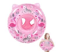 Baby Swim Ring, Floating Pool, Bathtub Toys, Pool Accessories for Toddlers, Inflatable Swimming Ring with Floating Seat for 1-36 Months Kids (Pink)
