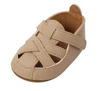 Baby Swim Sandals Boys Barefoot Baby Soild Floor 018M Walkers First Colour Non-Slip Out Prewalker Sandals Toddler Hollow Kids The Baby Sandals Baby Size 3 Sandals (Khaki, 12-18 Months)