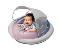 Baby Swimming Float - Baby Pool Float with Canopy | Swim Ring Seat for Kids | Inflatable Pool Floating Shade | Swimmers Floating Seat Toys with Loud Trumpet for Kids