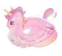 Baby Swimming Float Inflatable Baby Swimming Ring Unicorn Baby Pool Float for Kids 1-5th Inflatable Swimming Float,Pink Swimming Ring with Safety Seat Handle Floaty for 6-36 Months Toddler Kids