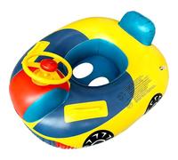 Baby Swimming Float Inflatable, Inflatable Car Pool Float with Steering Wheel Horn, Swimming Floats Inflatables for Infants, Baby Swimmings Ring for Age 6-36 Months Toddler Children