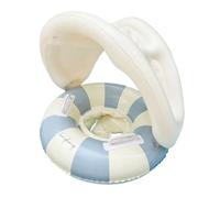 Baby Swimming Float - Inflatable Swimming Floats for Age 0-4 Years - Foldable Safety Seat Swim Ring Retro Floating Sunshade Toys for Outdoor Backyard Garden