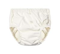 Baby Swimming iapers Washable Infant Boys Girls Swim Trunks High Waist Fleece Swim Board Shorts Cute Cotton Pants Beach Swimwear (White, 3-6 Months)