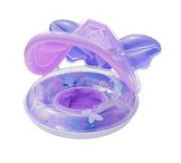 Baby Swimming Ring with Sun Canopy, Swimming Aid with Baby Sun Protection, Butterfly Shape Seat Ring for Splashing in the Garden, Pool, Summer, Outdoor