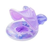 Baby Swimming Ring with Sun Protection, Swimming Aid with Baby Sun Protection, Butterfly Shape Seat Ring for Splashing in the Garden, Pool, Summer, Outdoor