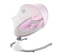 Baby Swing Chair, Electric Baby Bouncer Chair Portable Babys Rocking Chair with Remote Control, 12 Lullaby, 4 Swinging Speeds, Anti-Slip Pad, for Babies Aged 0-18 Months