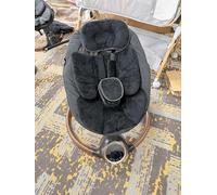 Baby Swing for Infants with 5 Point Harness, 5 Speeds Infant Swing with Soft Cushion,10 Songs and Bluetooth Music for Newborn,Remote Control & Touch Panel Use，Black