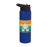 Baby T.Rex Sleeping Peaceful Dinosaur Cute Prehistoric Dino Stainless Steel Insulated Water Bottle