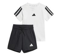 adidas Sportswear Infant Unisex Essentials Tee Set, White/Black, Size 6-9 Months White/Black