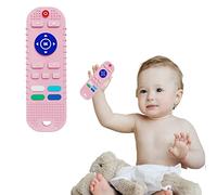 Baby Teether Toys Silicone Toddler, Educational Sensory Toy Chew Toys, TV Remote Control Shape Teething Toys for Babies 6-18 Months, Satisfy Curiosity and Improve Interest,Elevates