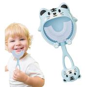 Baby Teether Training Toothbrush | U-Shaped Children's Toothbrush | Cute Animal Shape Teething Toys | Self-Soothing Soft Silicone Teether | Teething Toys for Babies | Silicone Teether for todlers | B