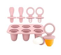 Baby Teething Ice Cubes Tray 6 Cavity Silicone Molds for Iced Treats and Soothing Gums Food Grade Materials Easy to Cleaning Design Soothing Gums Ice Cubes Molds for Babies