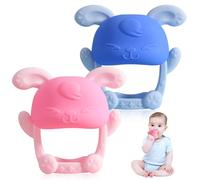 Baby Teething Toy Baby Teethers, Teething Toys for Baby Silicone Teether for Toddler Infant Teething Mitten for Babies Teethers for Babies, Baby Teething Glove Prevents Finger Sucking