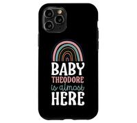 Baby Theodore Is Almost Here Pregnancy Announcement Boho Case for iPhone 11 Pro