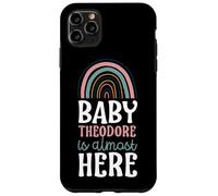Baby Theodore Is Almost Here Pregnancy Announcement Boho Case for iPhone 11 Pro Max