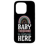 Baby Theodore Is Almost Here Pregnancy Announcement Boho Case for iPhone 15 Pro