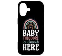 Baby Theodore Is Almost Here Pregnancy Announcement Boho Case for iPhone 17