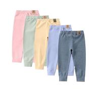 Baby Thermal Base Layer Pant Fleece Lined Leggings for Toddlers and Kids Boys Girls Footless Tights Infant Basic Solid Full Length Cotton Soft Legging (Pink, 2-3 Years)