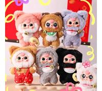 Baby Three Billionaire Lucky Cat Series Box Toys, Cat Theme Mystery Box Plush Doll Stuffed Toys Bag Pendant Charm Birthday Gift, Random 1PC