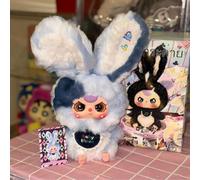 Baby Three Lily Rabbit Town V3 Series Blind Box, Cute Vinyl Plush Blind Box Doll, Kawaii Collectible Toys Figure Mystery Box for Gifts, Single Box (1 of 9 Possible Styles)